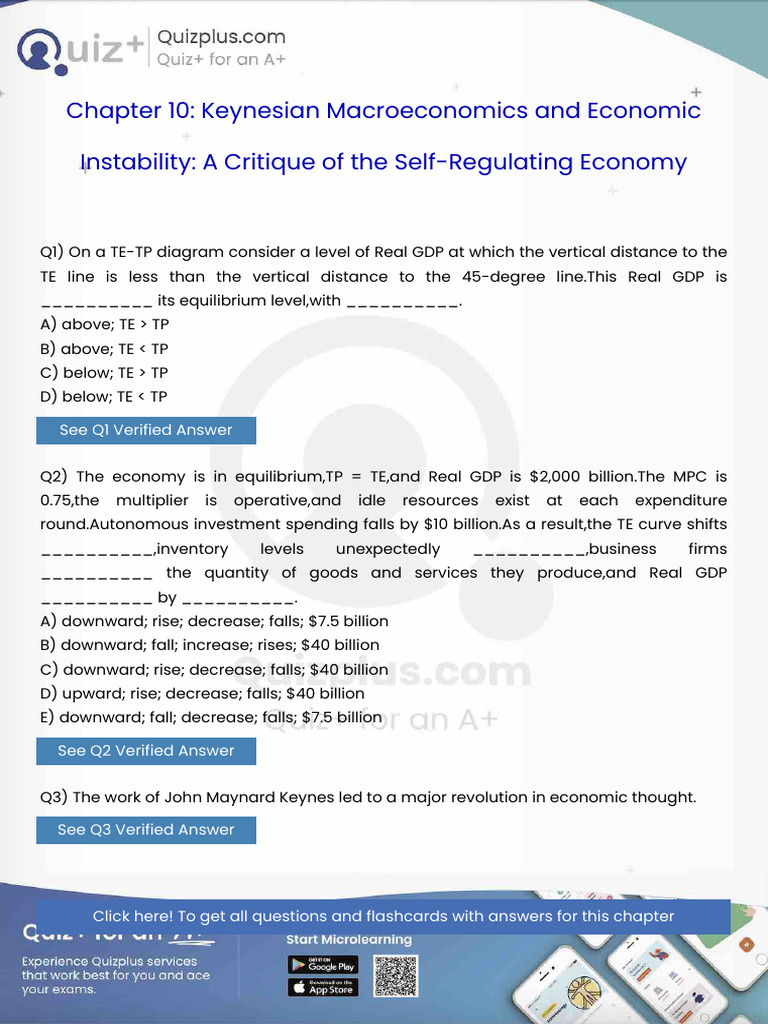 On a Tetp Diagram Consider a Level of Real Gdp at Which the Vertical ...