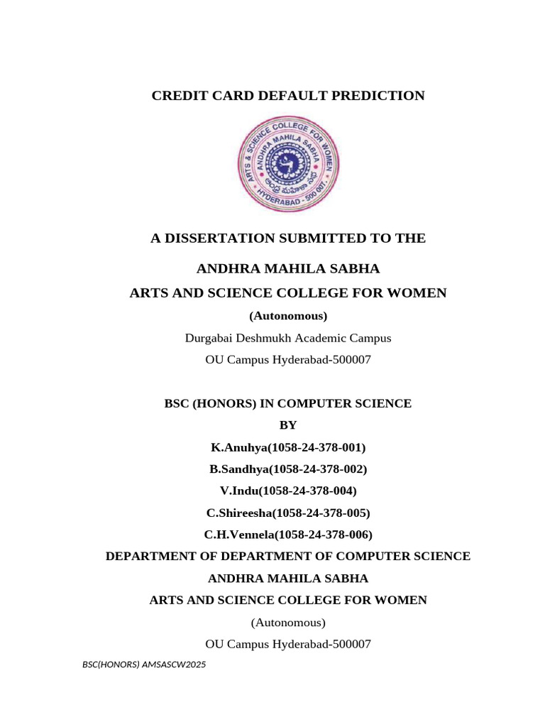 Credit Card Default Prediction (1) | PDF | Machine Learning | Credit