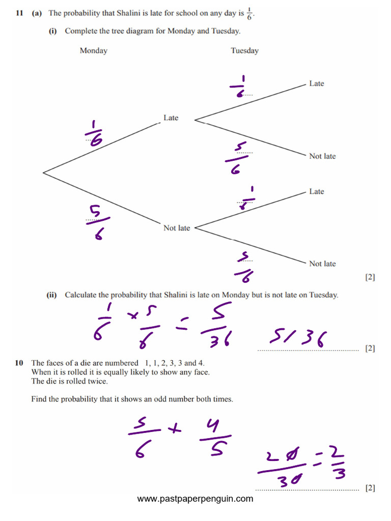 Probability Trees S25b | PDF