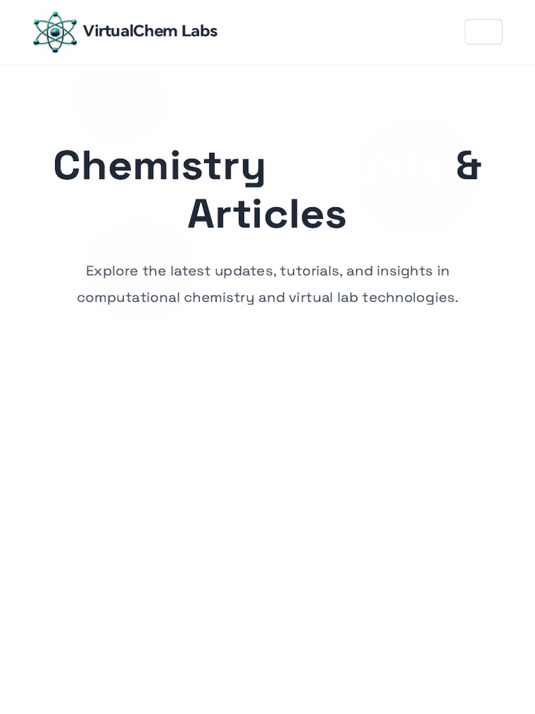 Articles _ Virtual Chemistry Lab | PDF