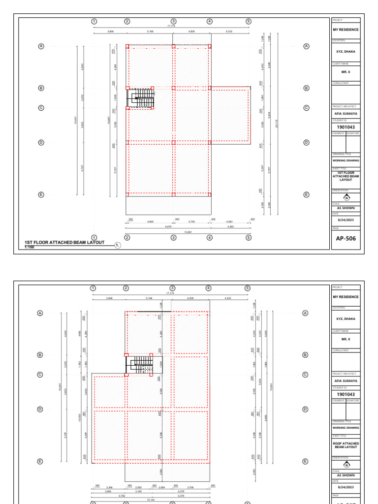 Attached Beam working drawing | PDF