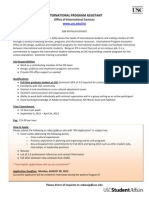 OIS IPA Position Announcement 2012