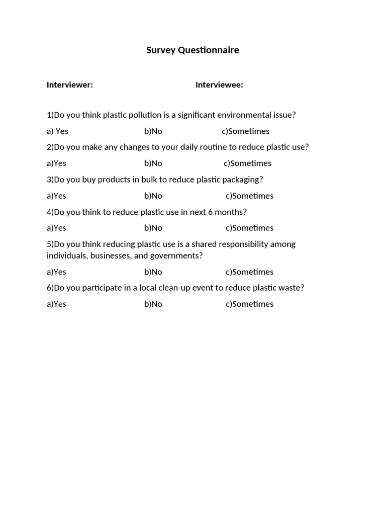 SST PBL Questionnaire (2) | PDF