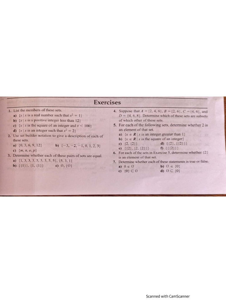 Set Theory | PDF