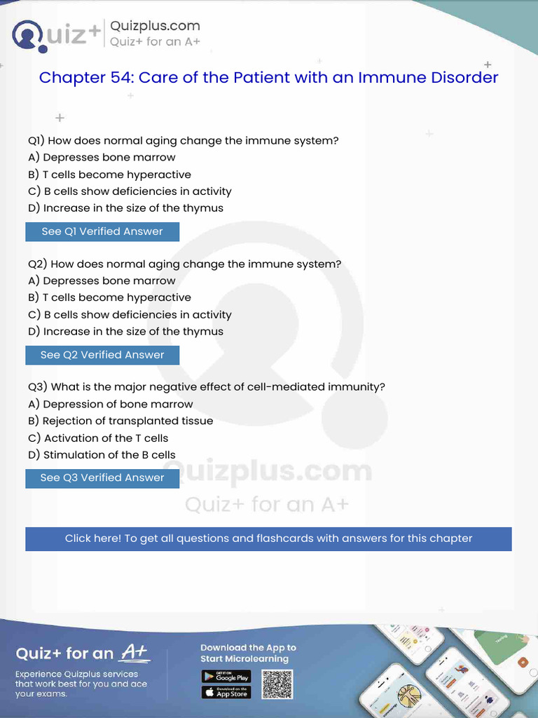 How Does Normal Aging Change the Immune System | PDF | Respiratory ...