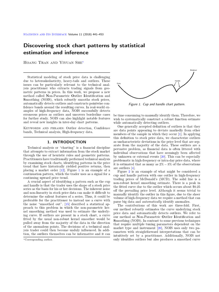 Discovering Stock Chart Patterns by Statistical Estimation and ...