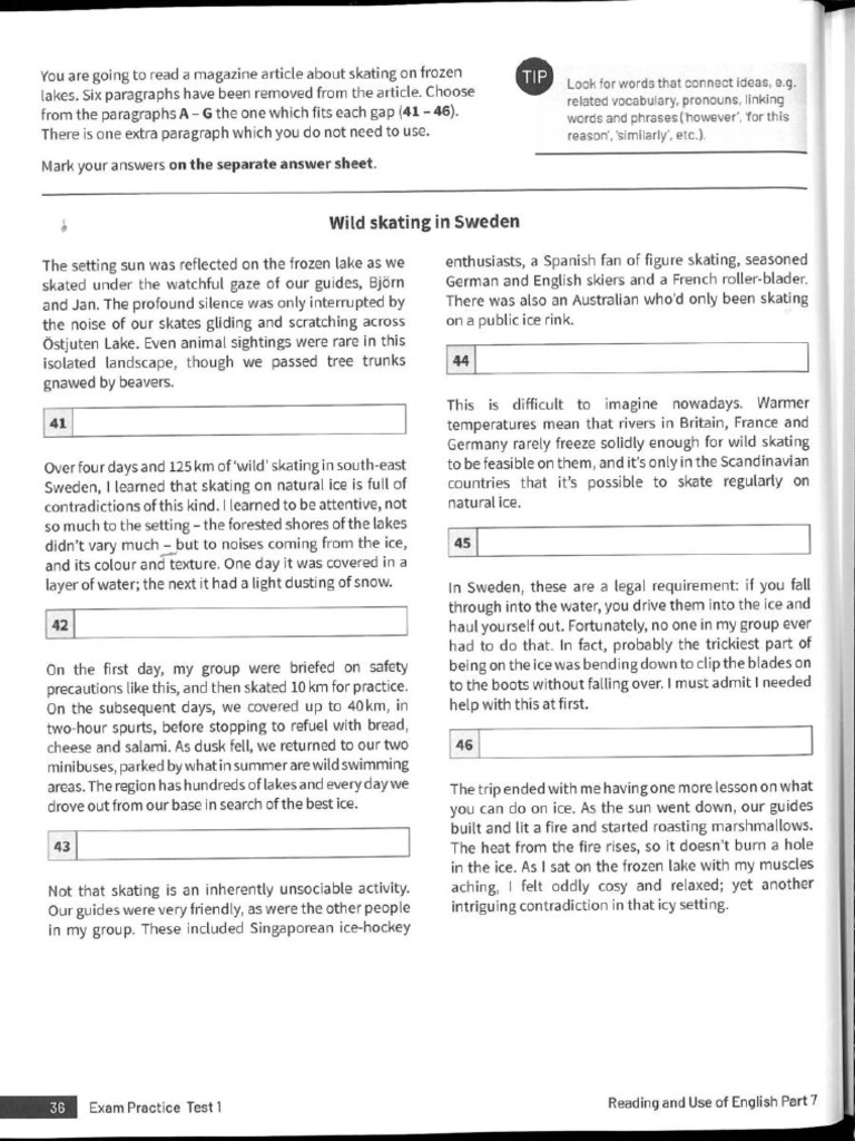 Reading Part-7 Practice Test-1 | PDF | Ice