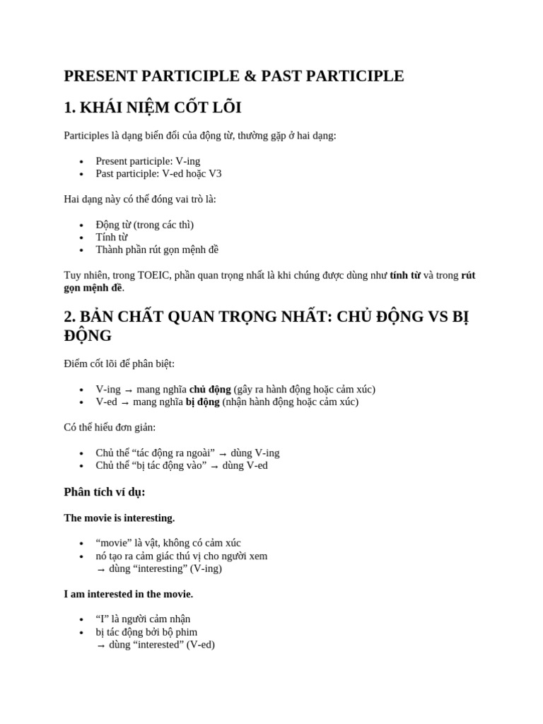 Đào Present Participle | PDF