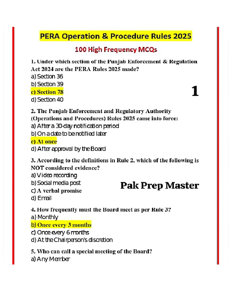PERA PPM 02 | PDF