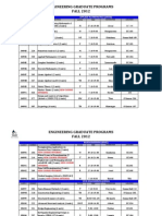 Fall 2012 Schedule