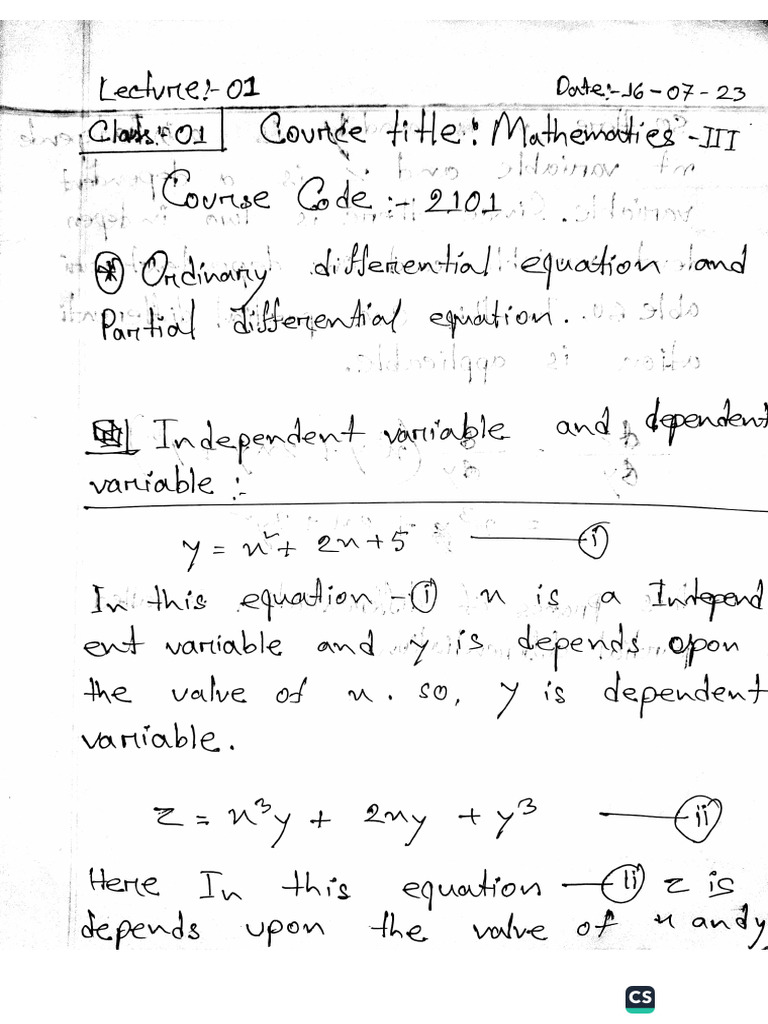 Mathematics III | PDF