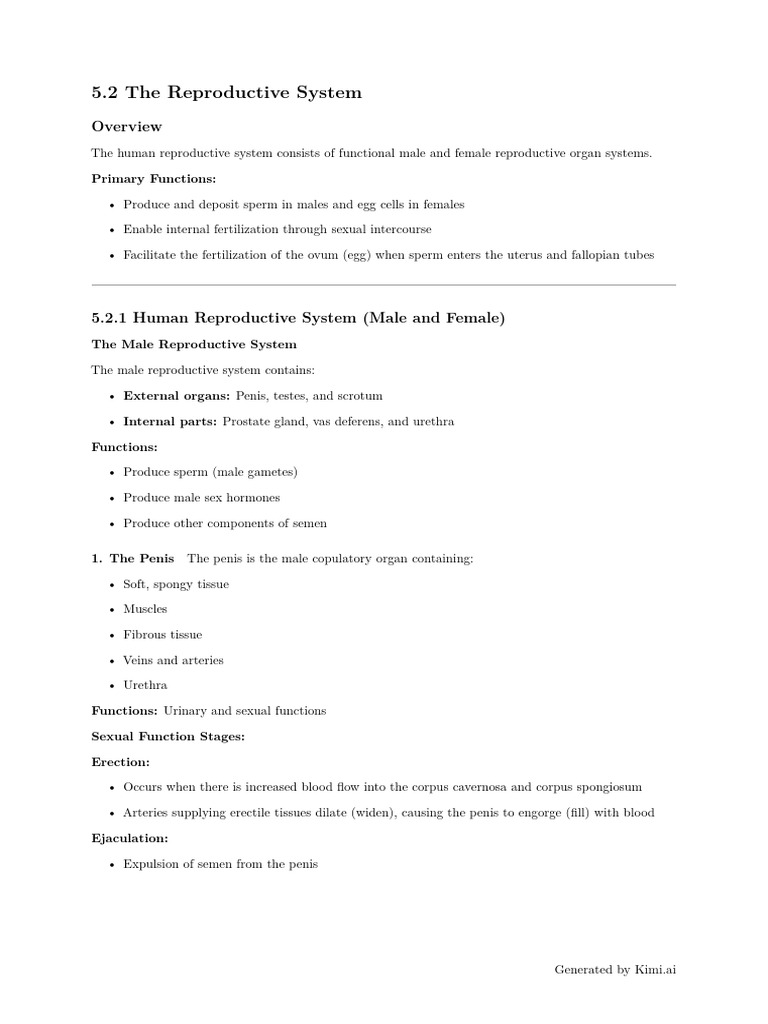 Reproductive System Structured | PDF | Menstrual Cycle | Luteinizing ...