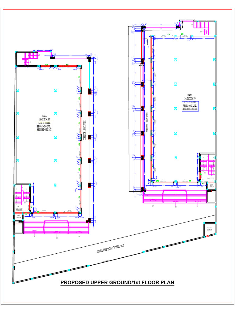 Upper and 1st Floor Plan of Commercial Building | PDF | Architectural ...