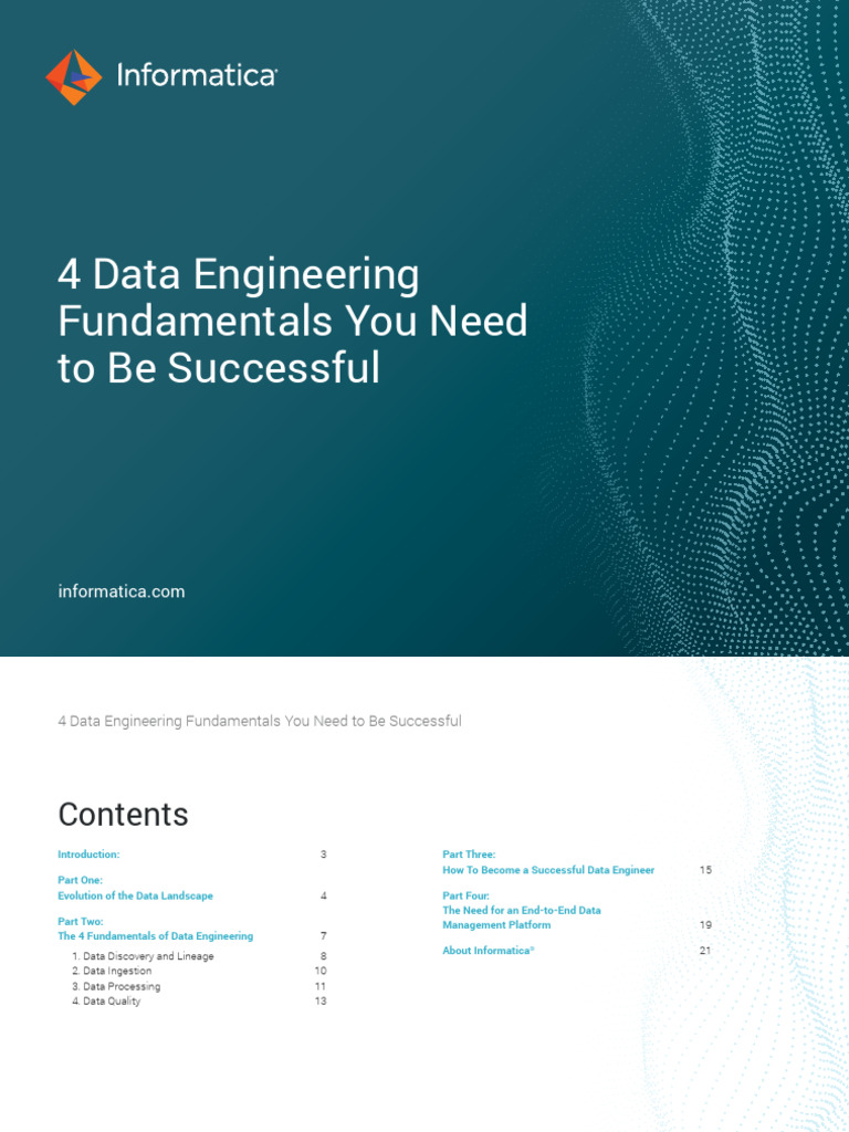 Data Engineering Foundations - Informatica | PDF | Data | Analytics