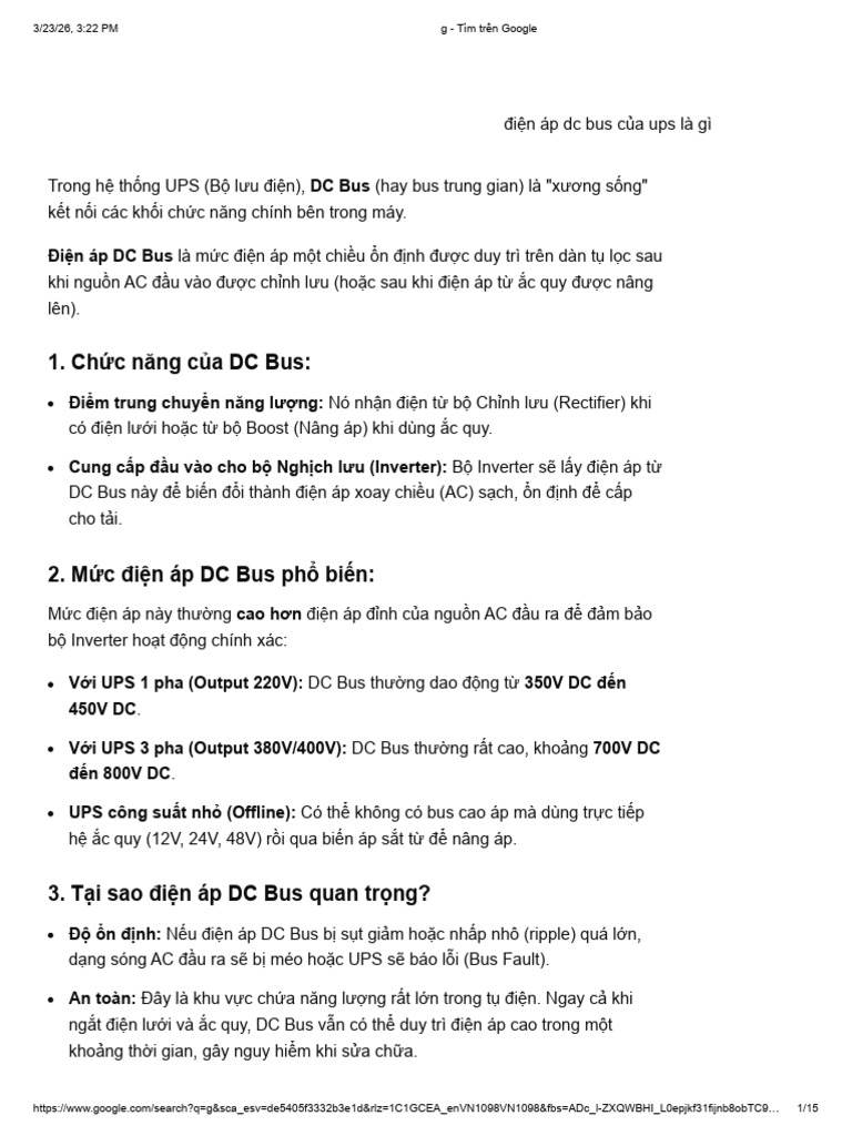 DC bus | PDF