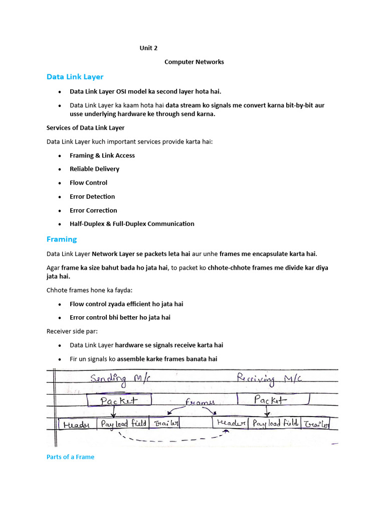 Unit 2 | PDF | Error Detection And Correction | Computer Science