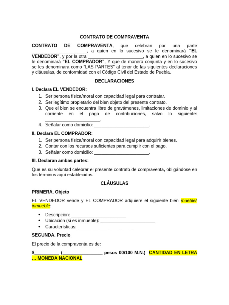 Contrato de Compraventa | PDF | Derecho privado | Ley común
