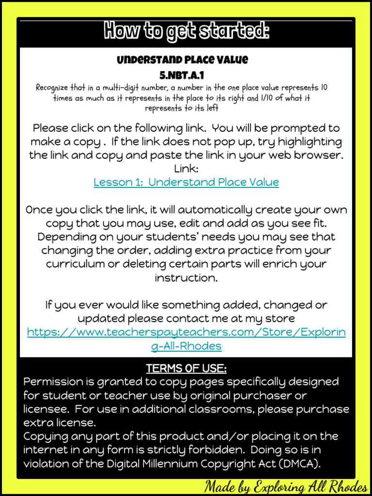 5thGradeReadyMathLesson1InteractiveSlideShow-1 | PDF | Cognition | Learning