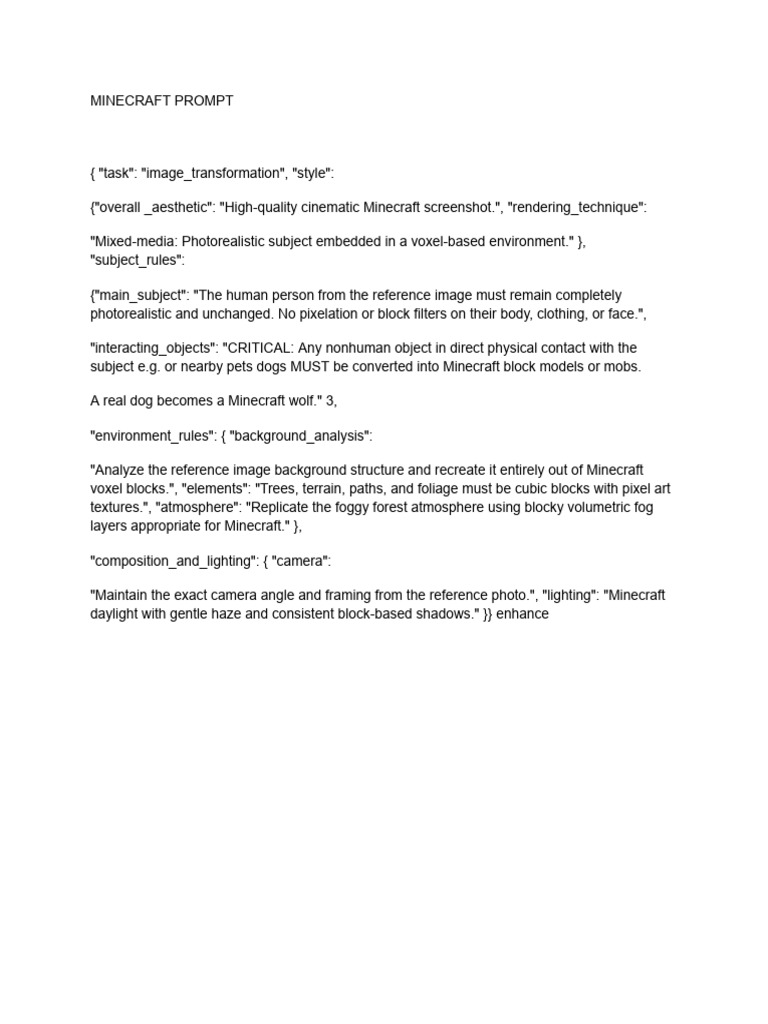1tushu1- Minecraft Prompt | PDF
