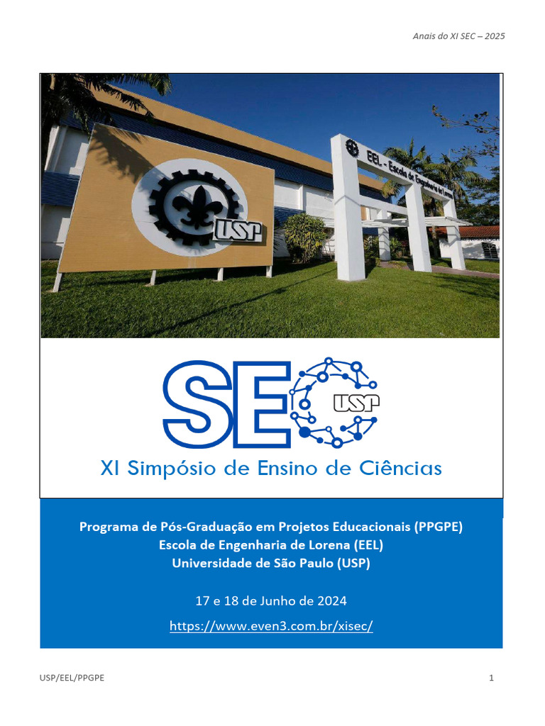 Anais Xi Sec | PDF | Pedagogia | Dor