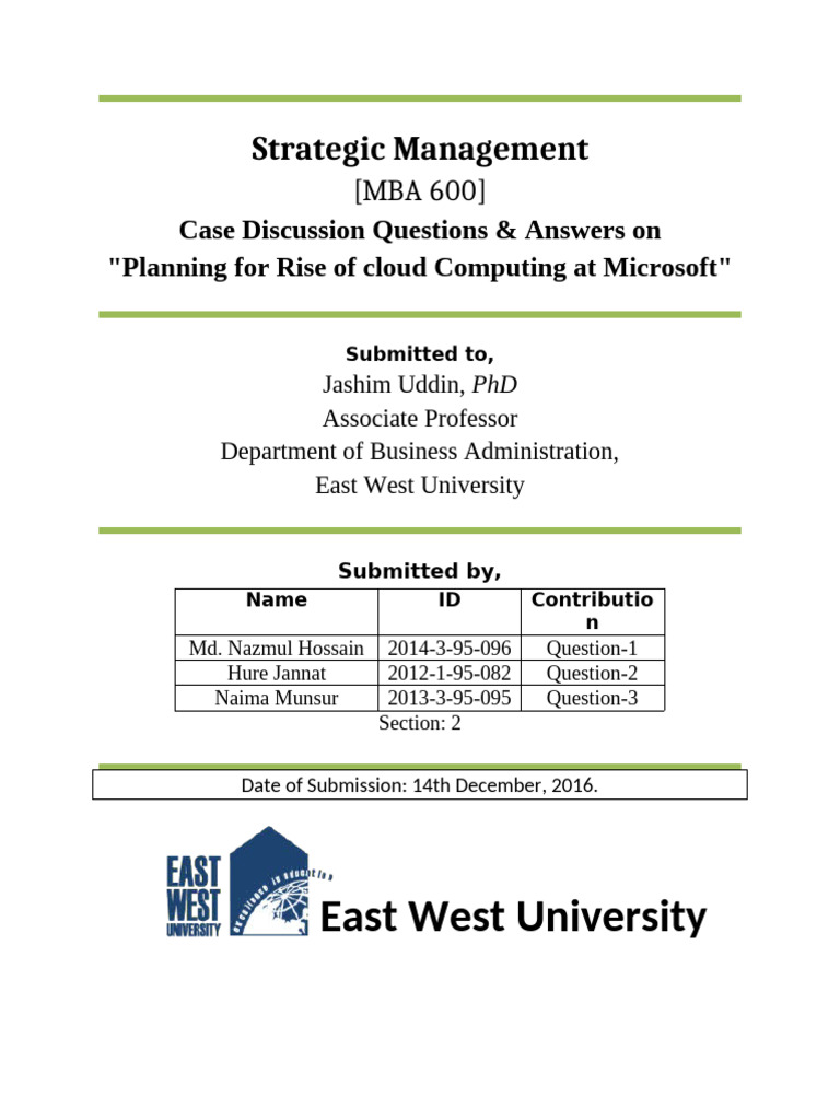 MBA 600 Term Paper | PDF