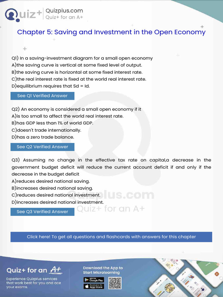 In A Savinginvestment Diagram For A Small Open Economy | PDF ...