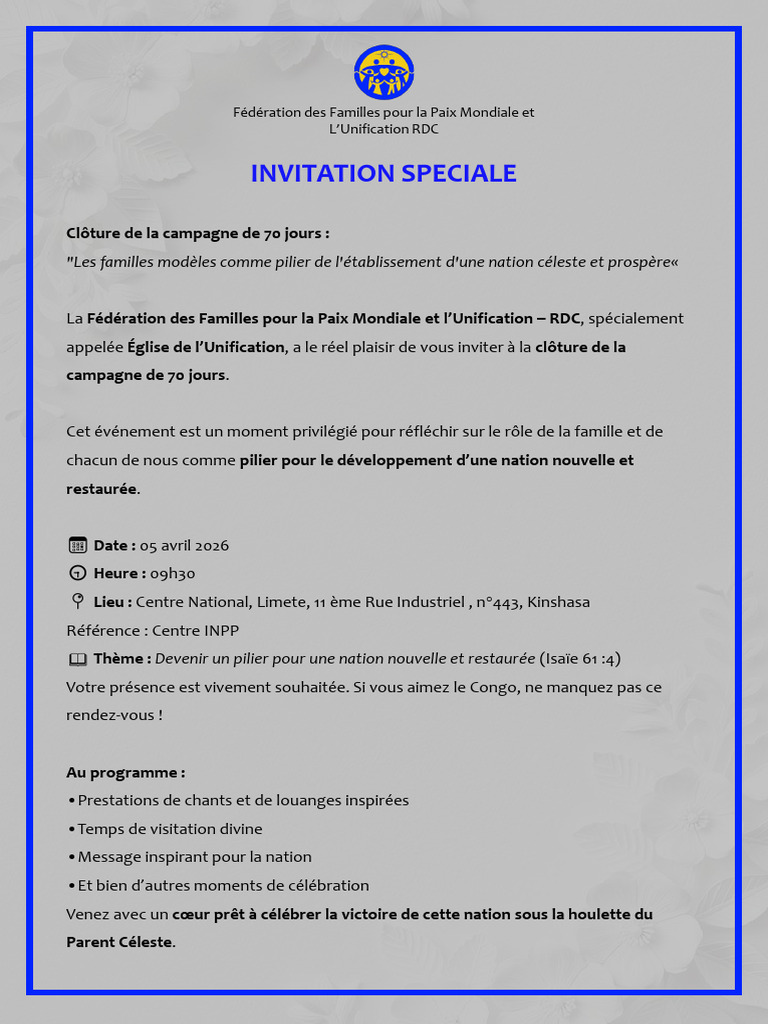 Invitation Culte Invité | PDF
