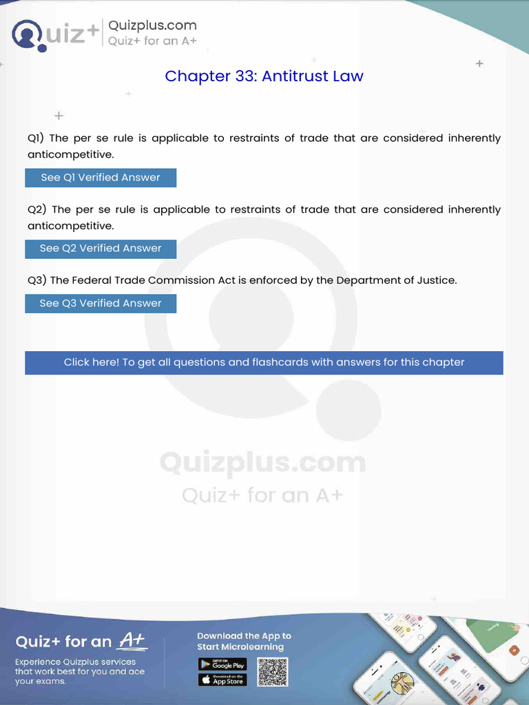 The Per Se Rule is Applicable to Restraints of Trade That Are ...
