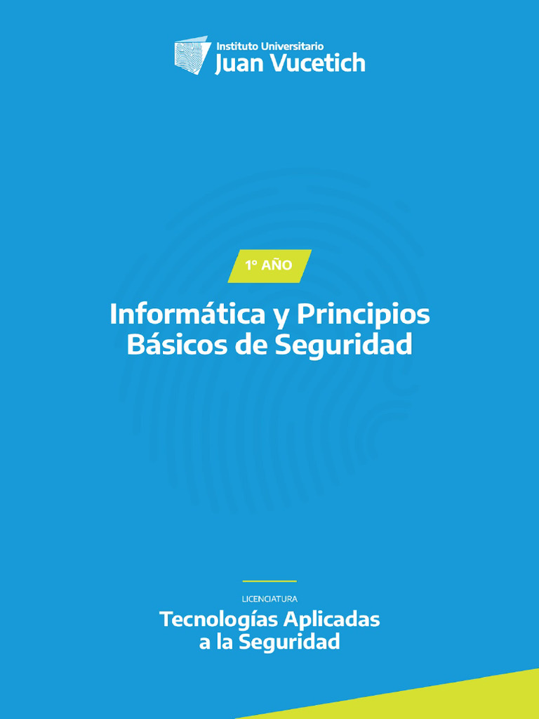 TEC APLIC SEG - 1RO - INFORM PPIOS BASICOS SEG - Clase 5 | PDF | Poco ...