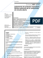 NBR 13716 - Equipamento de Protecao Respiratoria - Mascara Autonoma de Ar Comprimido Com Circuito