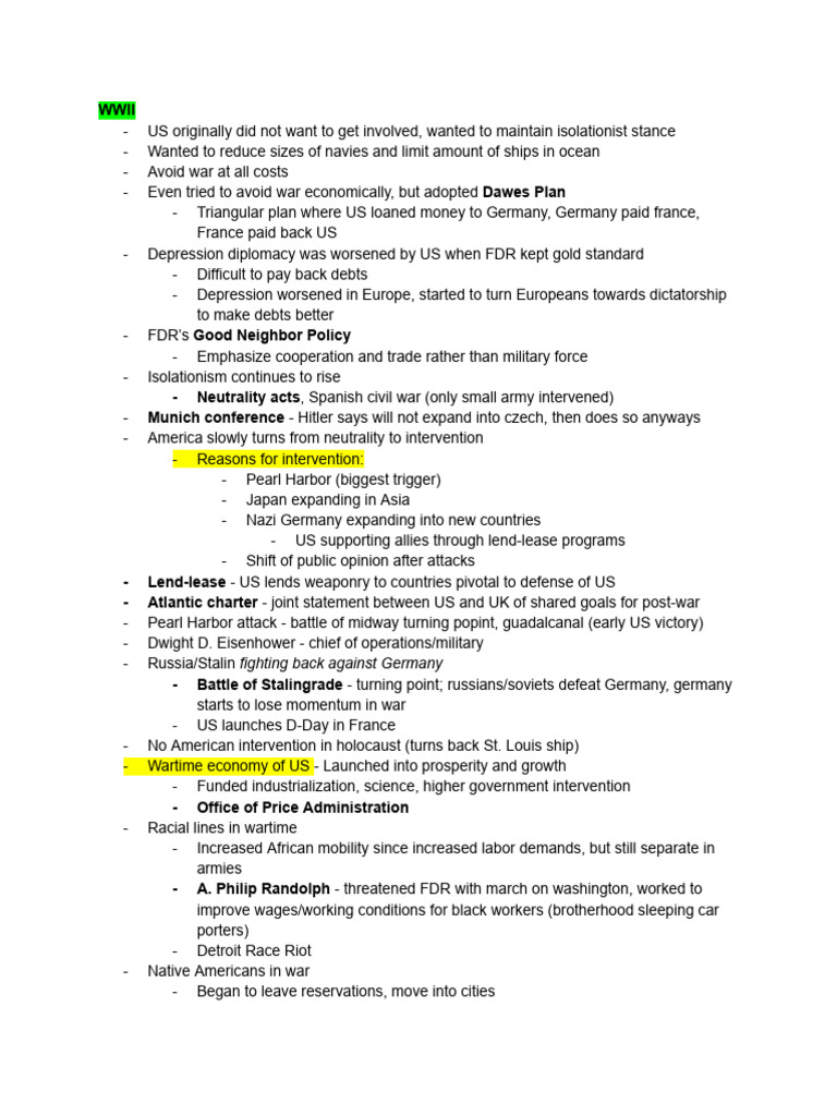 APUSH 25-29 Cheat Sheet | PDF | Containment | Richard Nixon