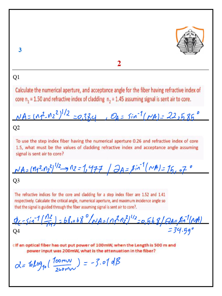 Sheet 2 Stu Network Communcation - Ans | PDF