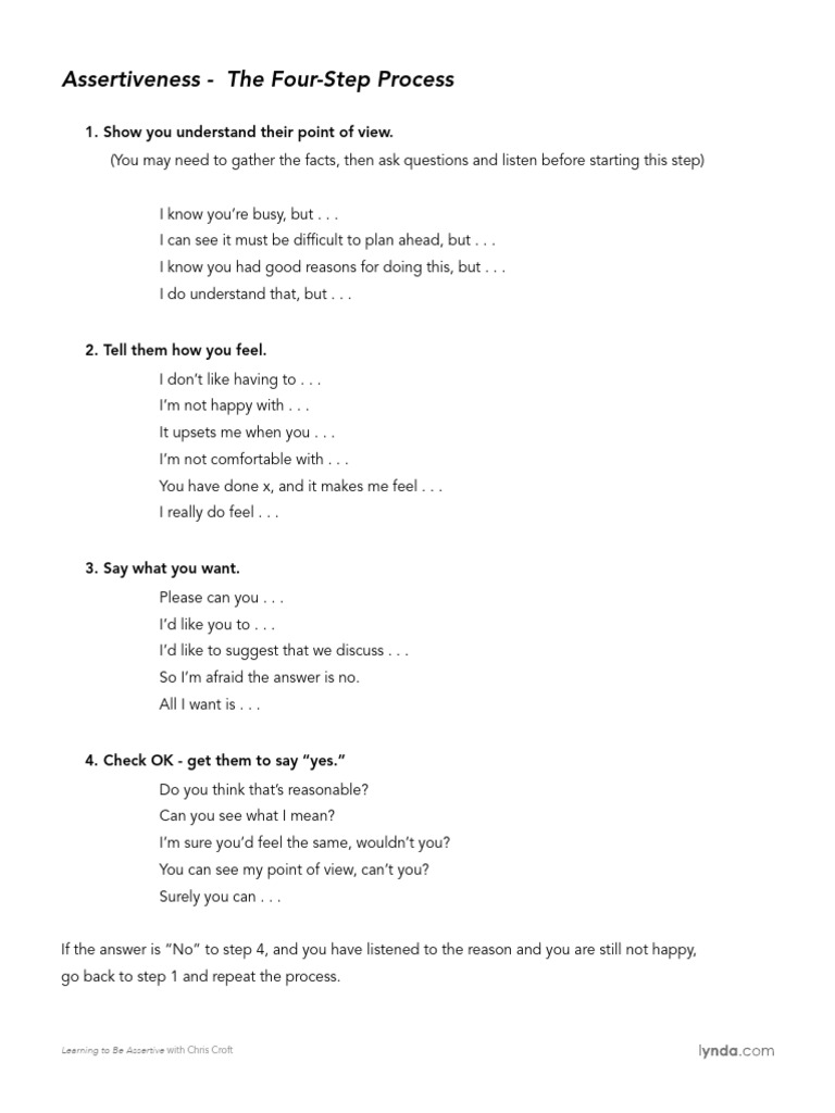 The Four Step Process | PDF