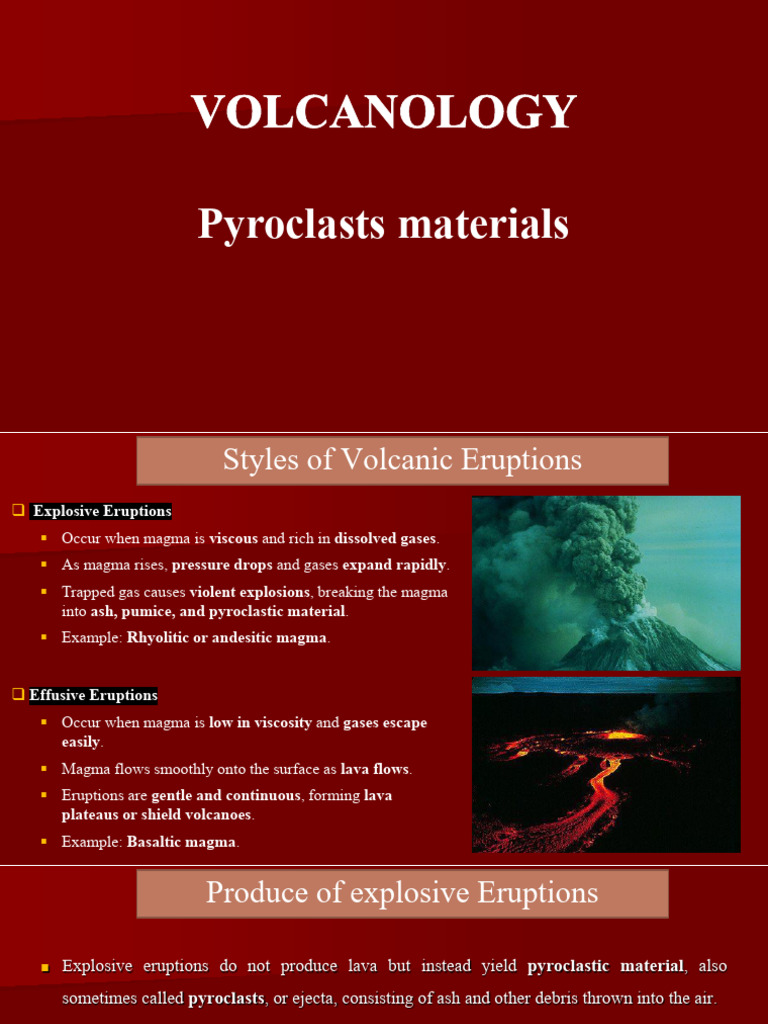 5 Pyroclastic Materials | PDF | Volcano | Lava