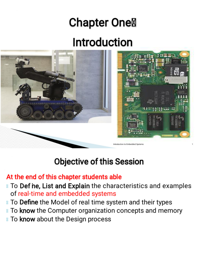 ES Chapter 1 Introduction To RT and ES | PDF | Embedded System ...