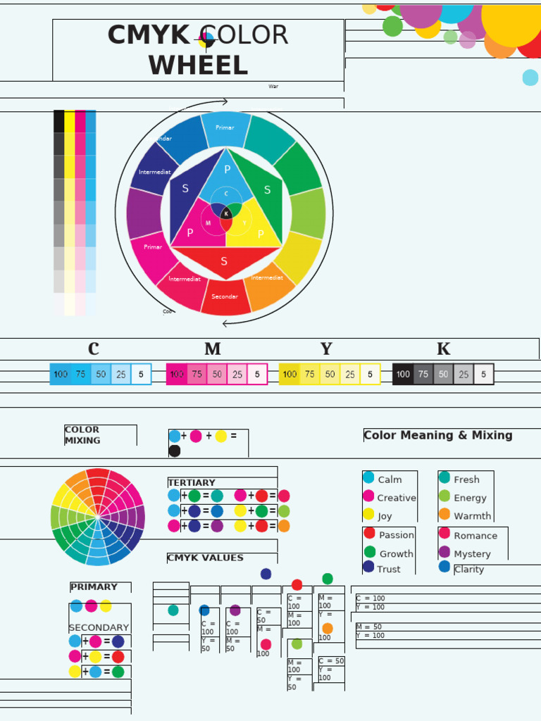 Color Wheel Chart 09-10-86eqk3kxg | PDF | Color | Visual Perception