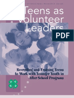 As TeenVolunteers