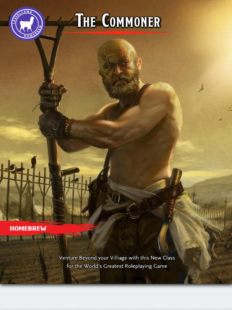 The Commoner Class _ GM Binder | PDF