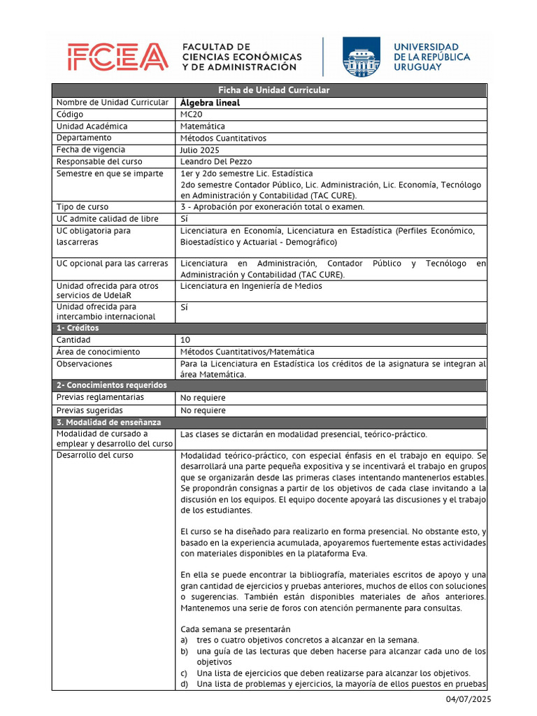 MC20 2025 03 Álgebra Lineal Copy | PDF