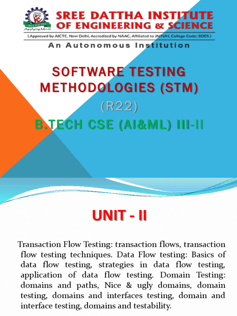 STM Unit 2 | PDF | Computer Program | Programming