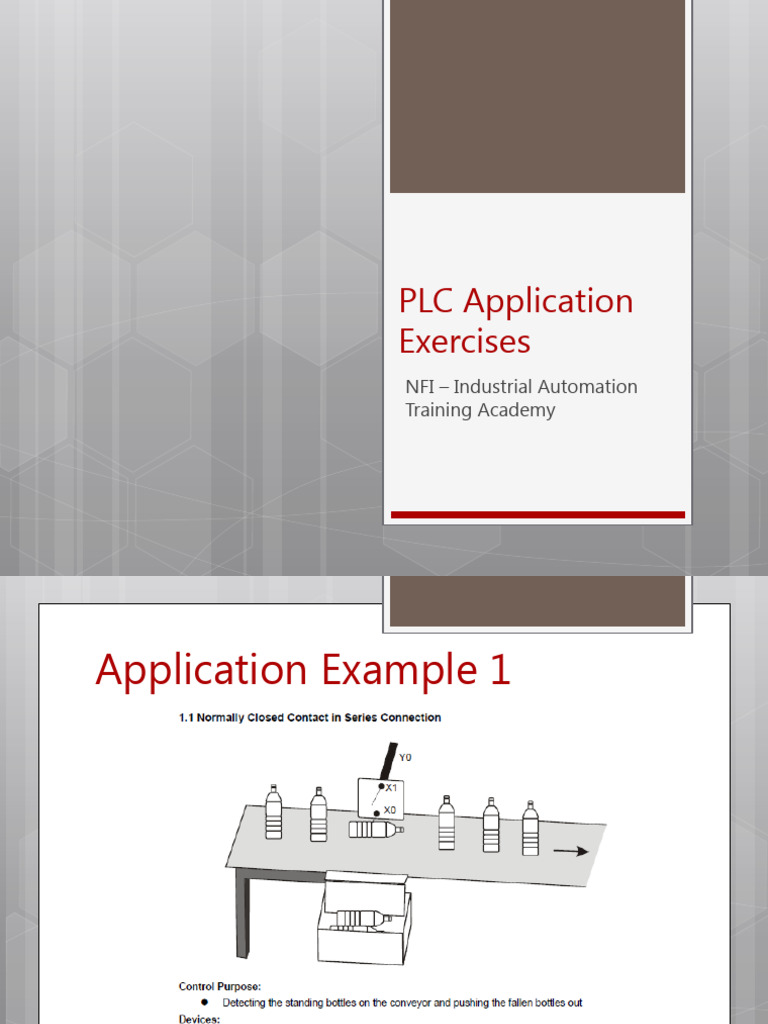 PLC Application Exercises | PDF | Programmable Logic Controller ...