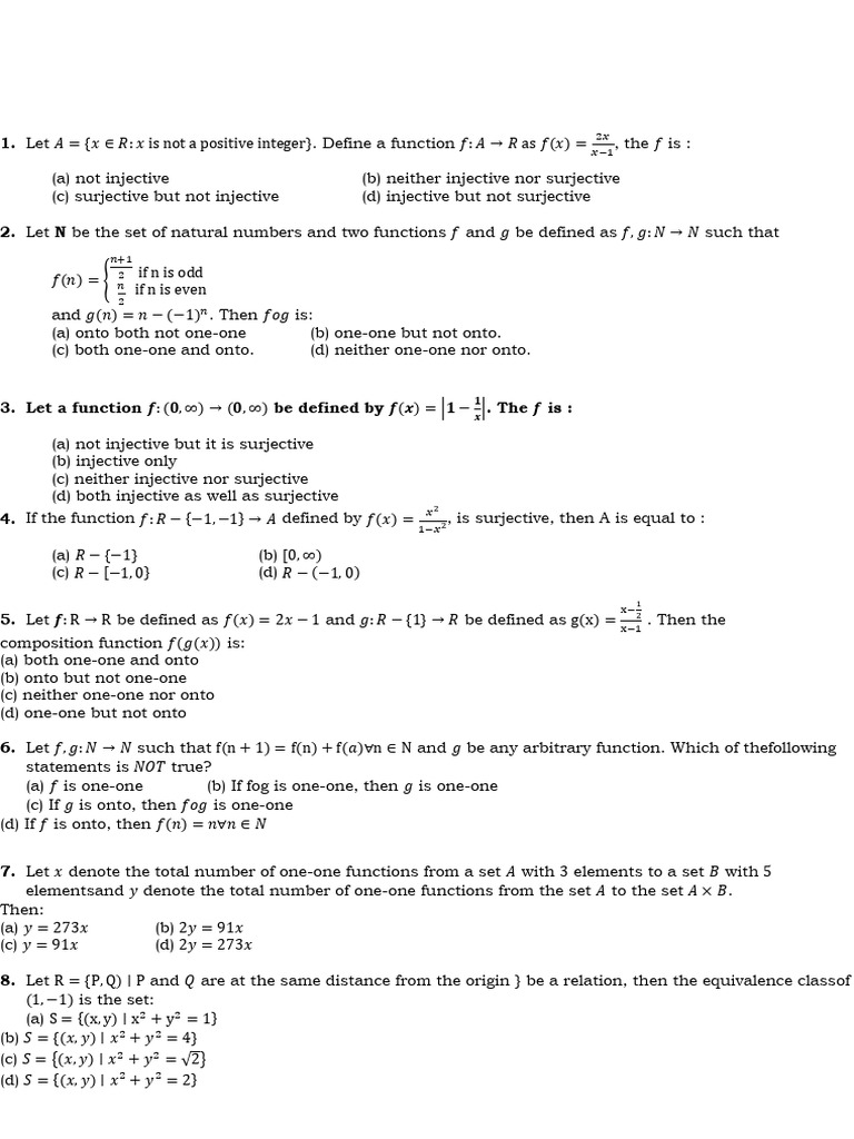 Types of Function | PDF | Function (Mathematics) | Mathematical Analysis