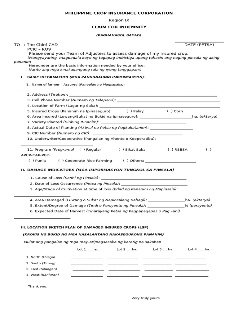 Indemnity Form 091033 | PDF