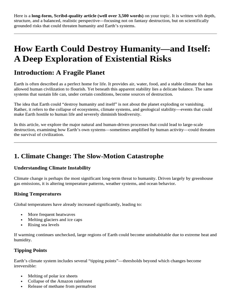 earth | PDF | Climate Change | Earth