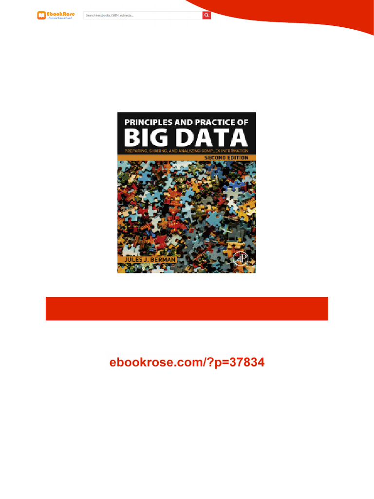 Principles and Practice of Big Data Second Edition Jules J. Berman ...