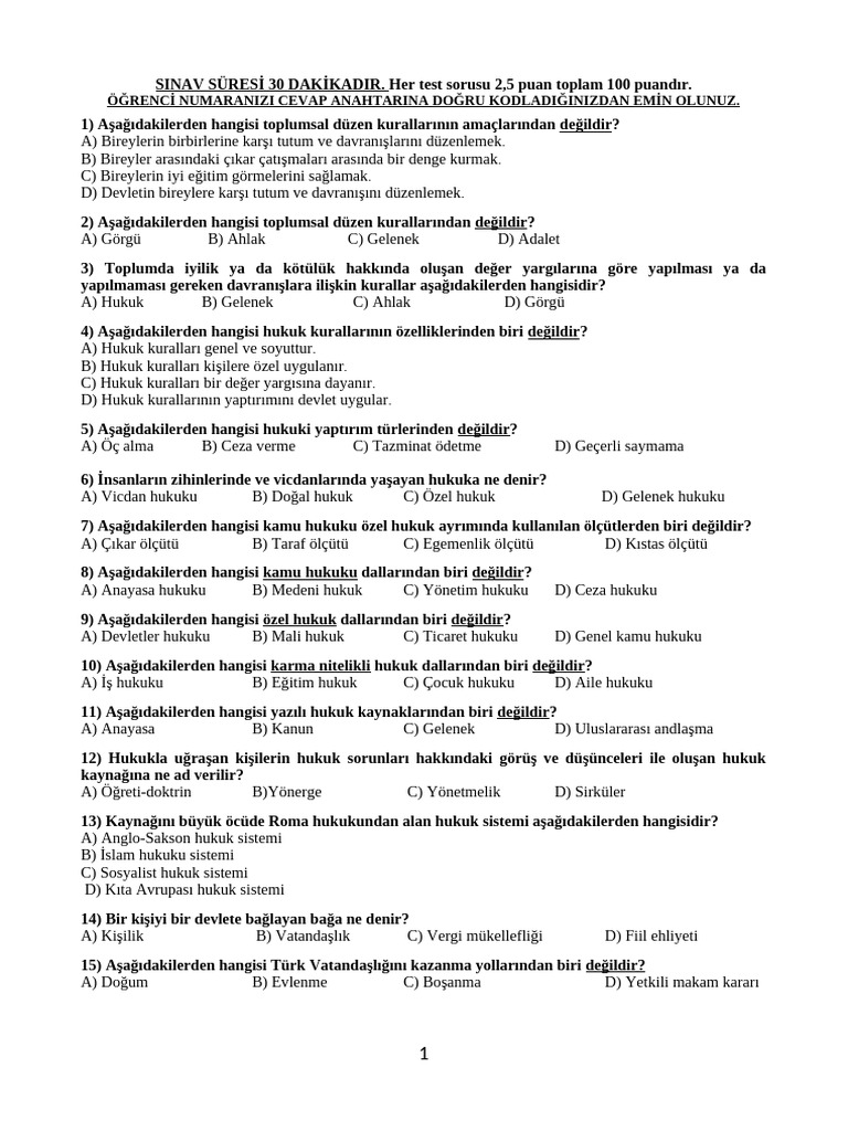 SORU ÖRNEKLERİ | PDF