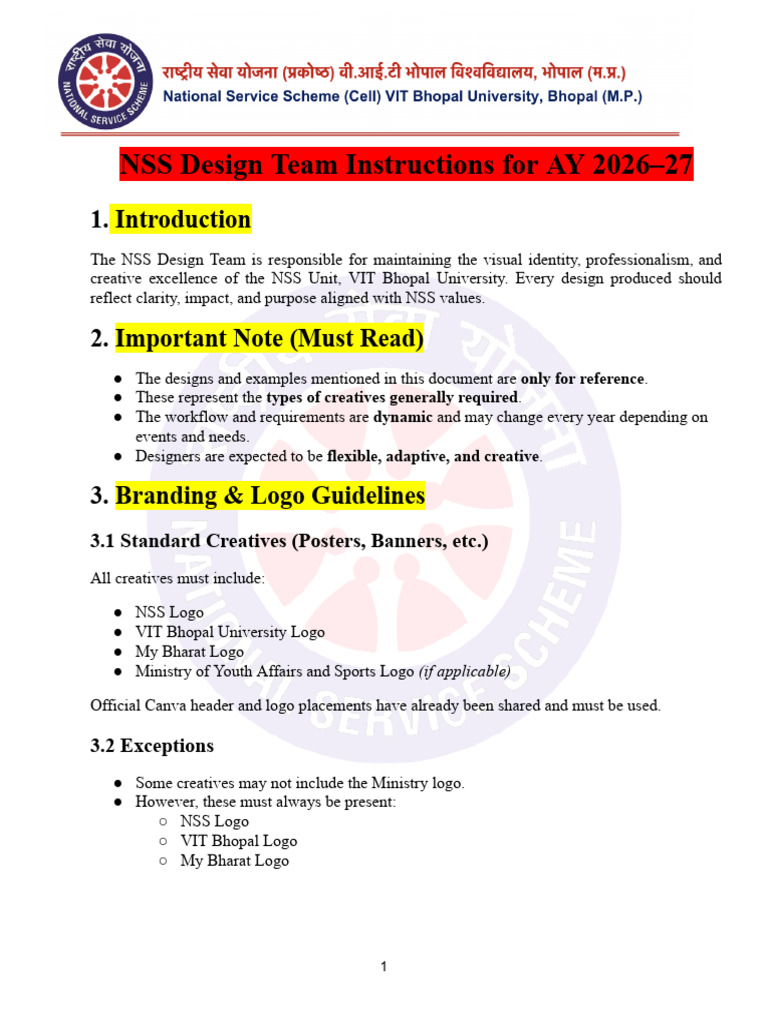 Design Team Instructions | PDF