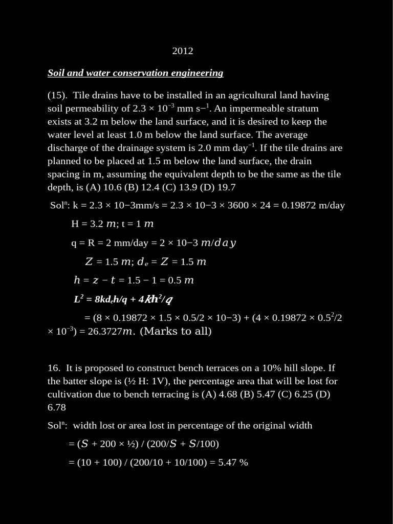 Gate Question | PDF | Humidity | Water