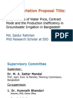 Determinants of Water Price, Contract Mode and the Production Inefficiency in Groundwater Irrigation in Bangladesh