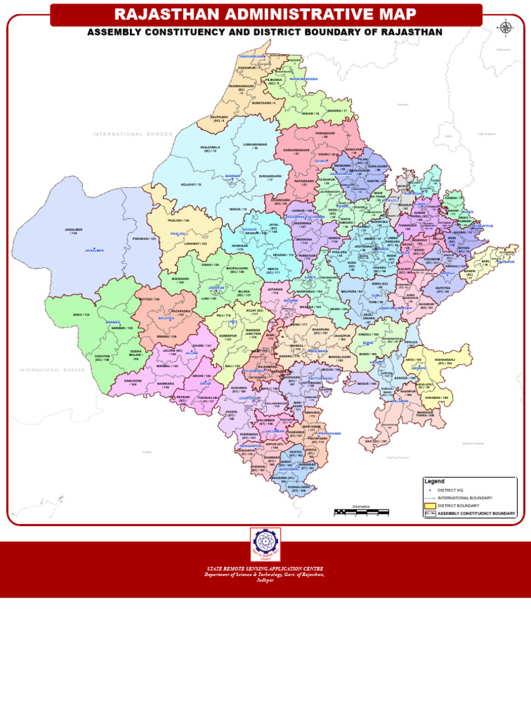 RAJASTHAN - New 41 District (2025) Official Map in PDF | PDF